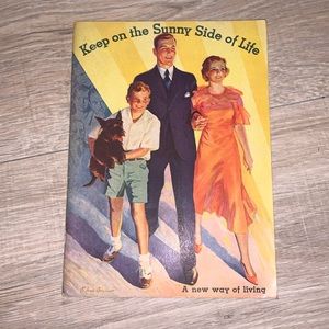 Antique Cook Booklet 1933 Keep On The Sunny Side Of Life Kellogg Using Bran